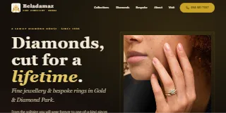 Beladamaz Jewellery website preview