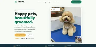Pretty Paws website preview