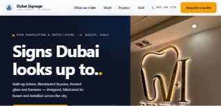 Dubai Signage website preview