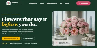 Zolotoi Flower Shop website preview