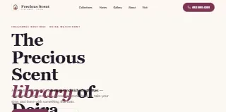 Precious Scent Perfumes website preview
