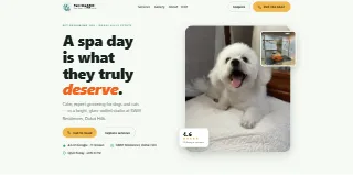 Tail Waggin Pet Spa Dubai Hills website preview