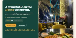 Ahla Tallah Grand Gourmet Restaurant Shisha Cafe Marina website preview