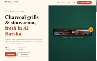 Sultan Al Arab Restaurant Al Barsha website preview
