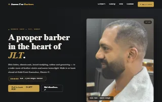 James Pro Barbers Barber Shop website preview