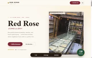 Red Rose Jewellery website preview