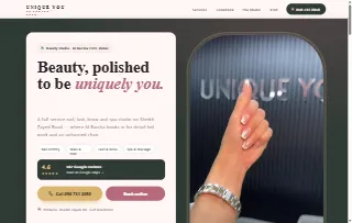 Unique You Al Barsha website preview