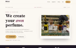 Real Perfumes The Perfume Bar website preview