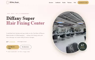 Diffany Super Hair Fixing Center Al Muraqqabat website preview