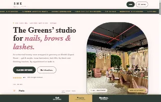 She Beauty Salon website preview