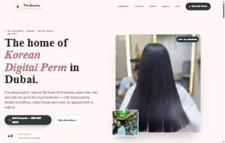 The Royalty Beauty Salon website preview