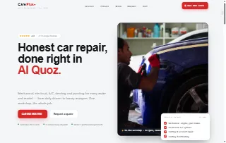 Care Plus Auto Repairing website preview