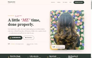 Impression Ladies Salon Al Karama website preview