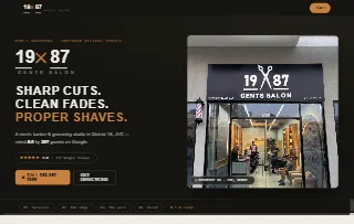 1987 Barber Shop Jvc website preview