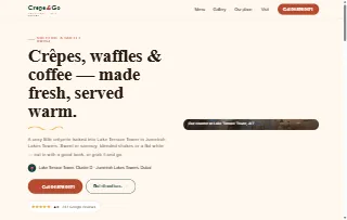 Crepe And Go website preview