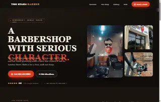 The Stars Barber Jumeirah Branch website preview