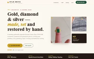 Star Shine Jewellery Main Branch website preview