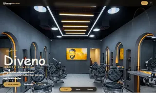 Diveno Gents Salon website preview