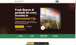 Perumal Stores Flower Shop International City website preview