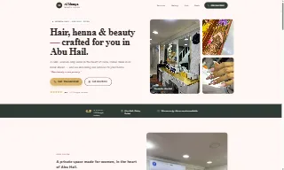 Al Mazaya Women Salon website preview