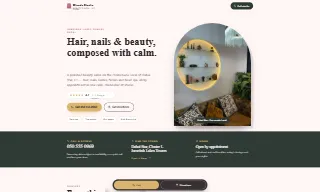 Blonde Studio Beauty Salon website preview