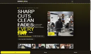 Scissor And Style Gents Salon website preview