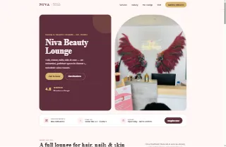 Niva Beauty Lounge website preview