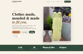 High Tech Tailoring And Alterations website preview