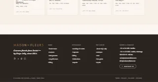 Maison Des Fleurs website preview