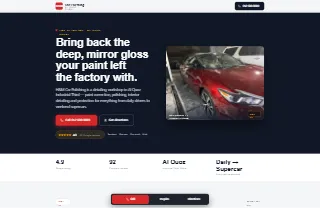 H And M Car Polishing website preview