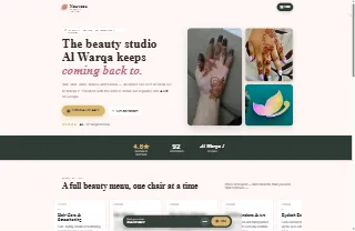 Nouveau Beauty Salon website preview