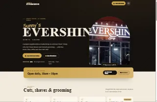 Sunny S Evershine Gents Salon website preview