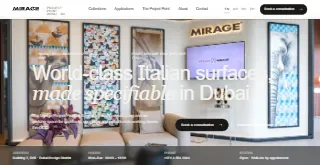 Mirage website preview
