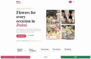 Dantel Flowers website preview