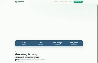 Pawfessor Pets Grooming website preview