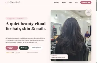 Al Yaqota Aljameela Salon And Spa website preview