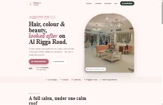 Ricky S Ladies Salon Rigga Branch website preview