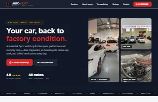 Auto Craft Garage LLC website preview