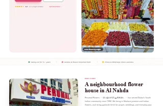 Perumal Flowers Perumal Pookkadai website preview