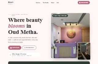 Kave S Beauty Corner website preview