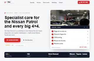 Y62 Auto Services website preview