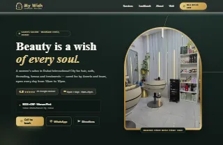 Mywish Ladies Salon website preview