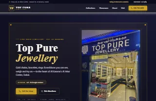 Top Pure Jewellery Dubai website preview