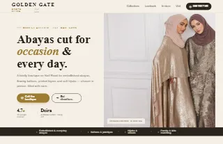 Golden Gate Abaya website preview