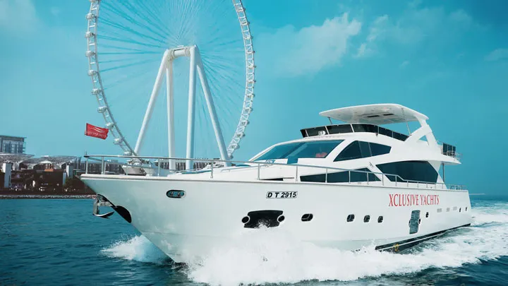 On the water in Dubai Marina