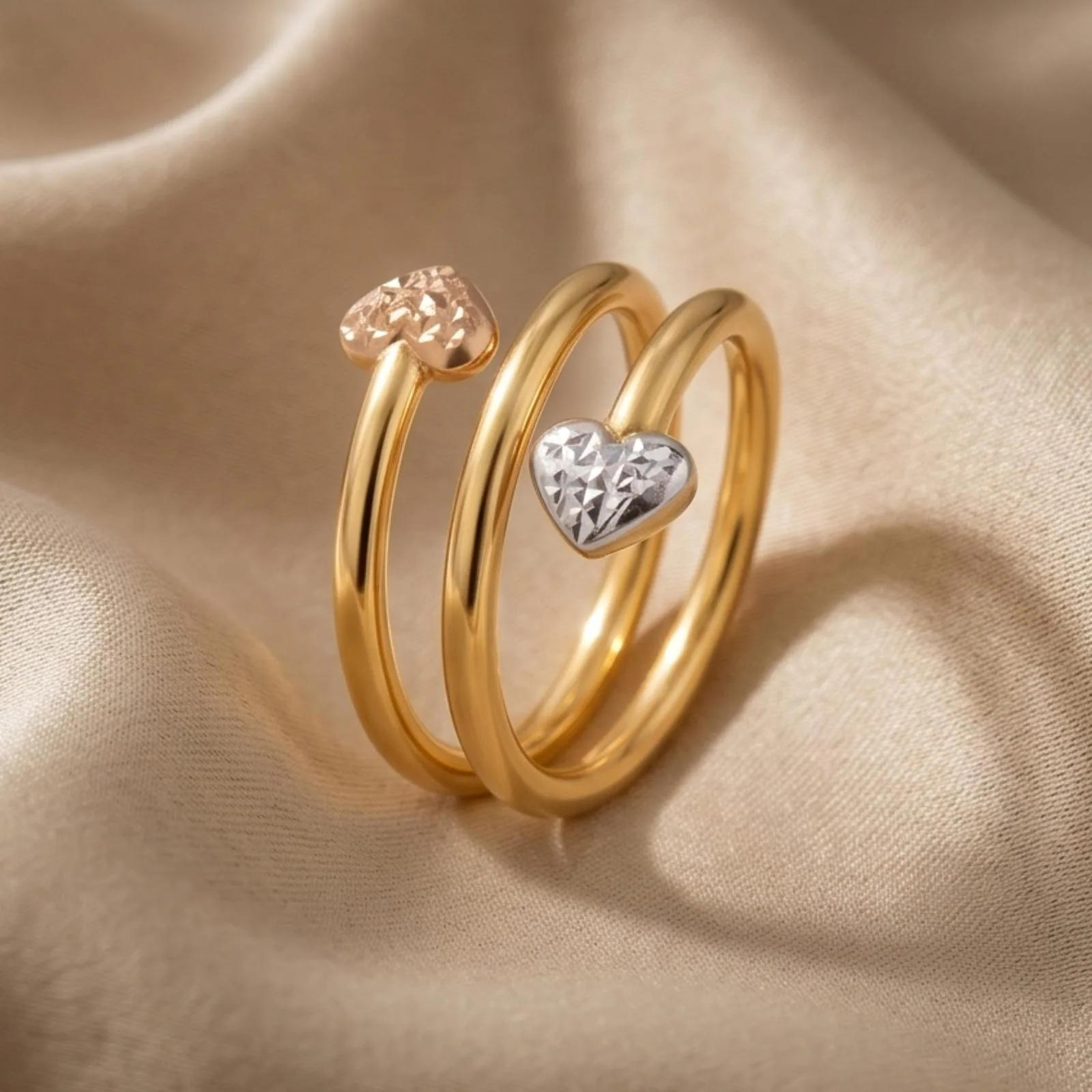 Rose-gold diamond earrings