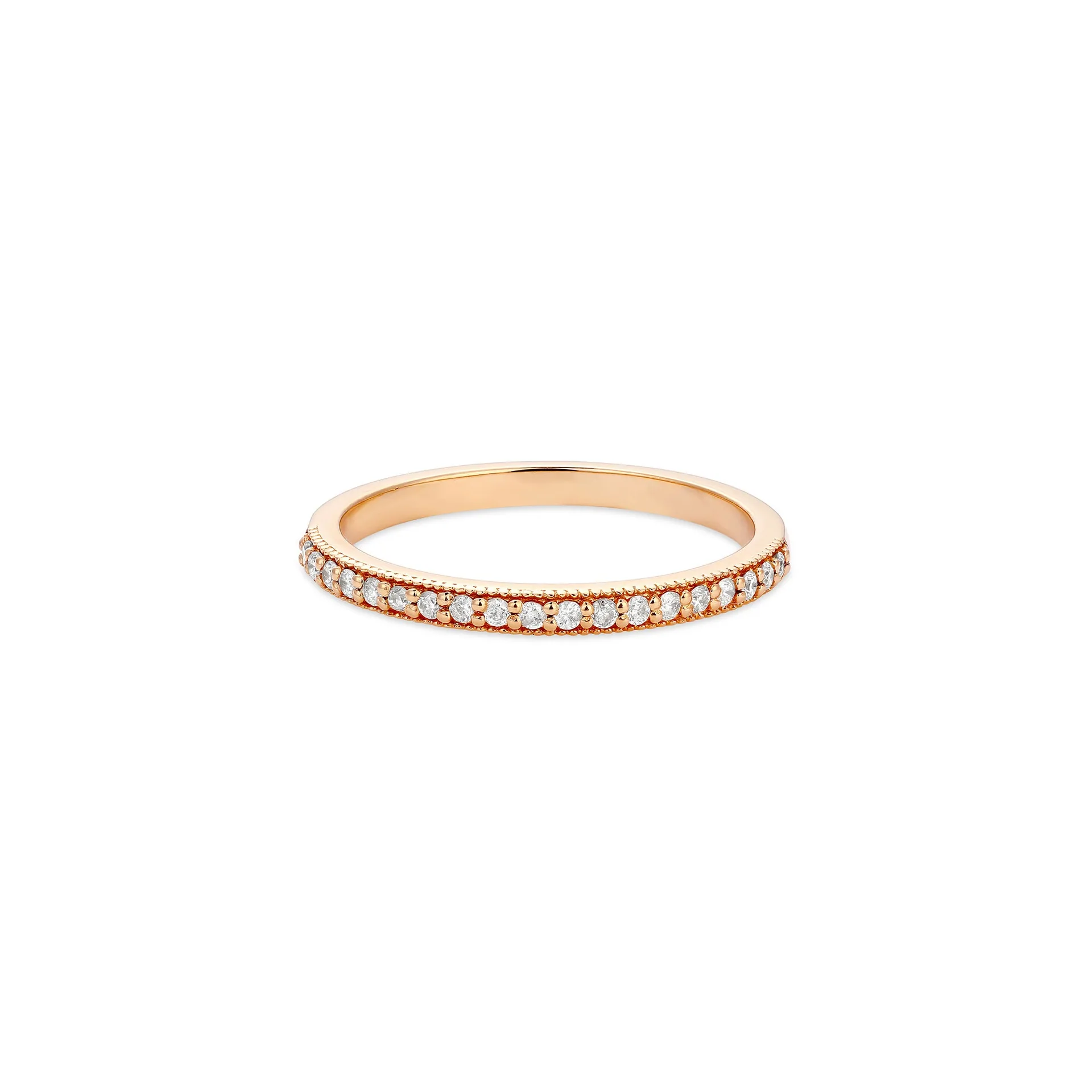 Half Diamond Eternity Ring