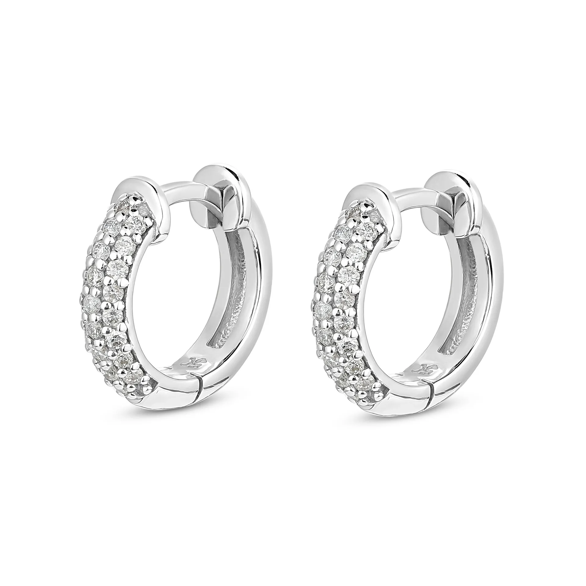 Pavé Diamond Huggies