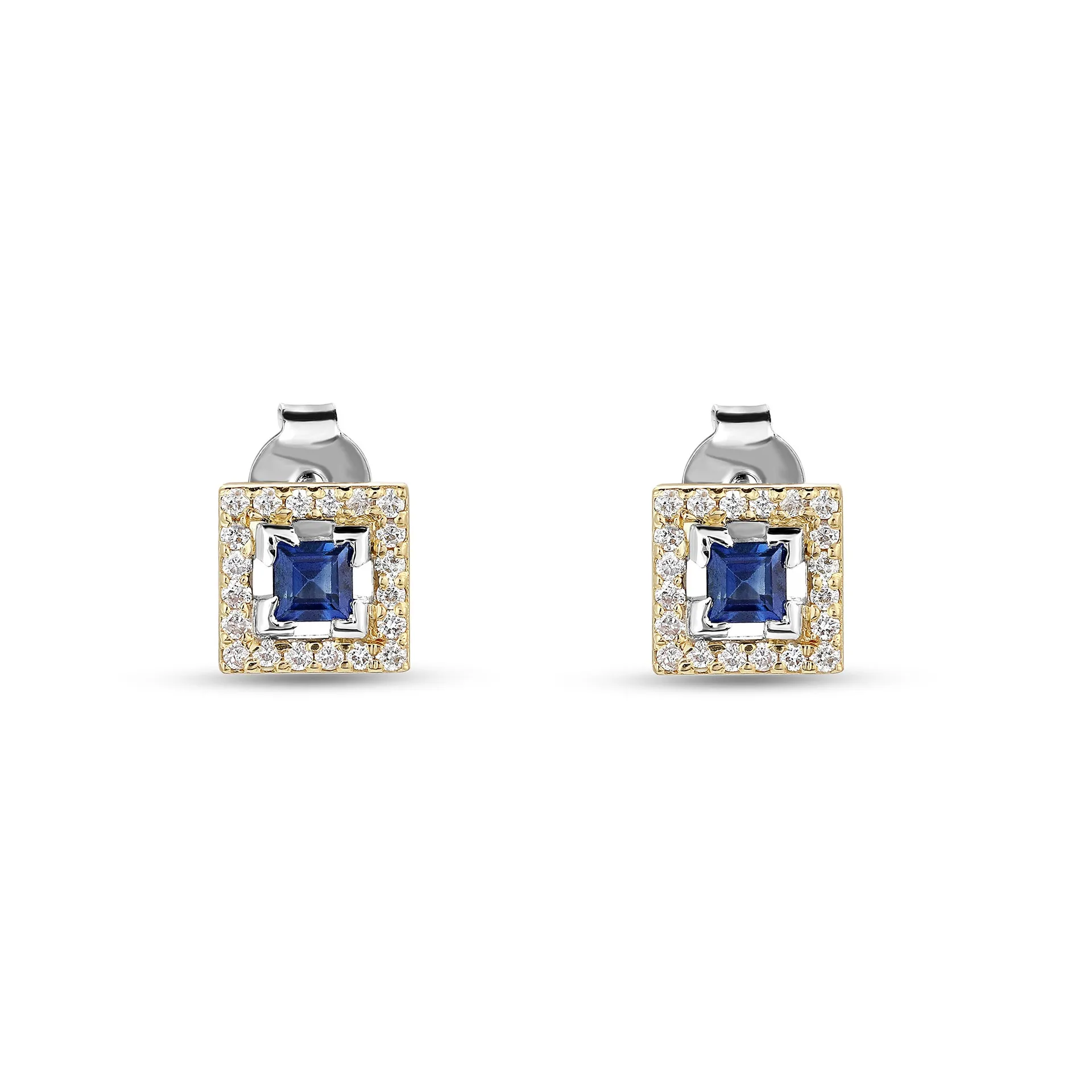 Sapphire Square Studs