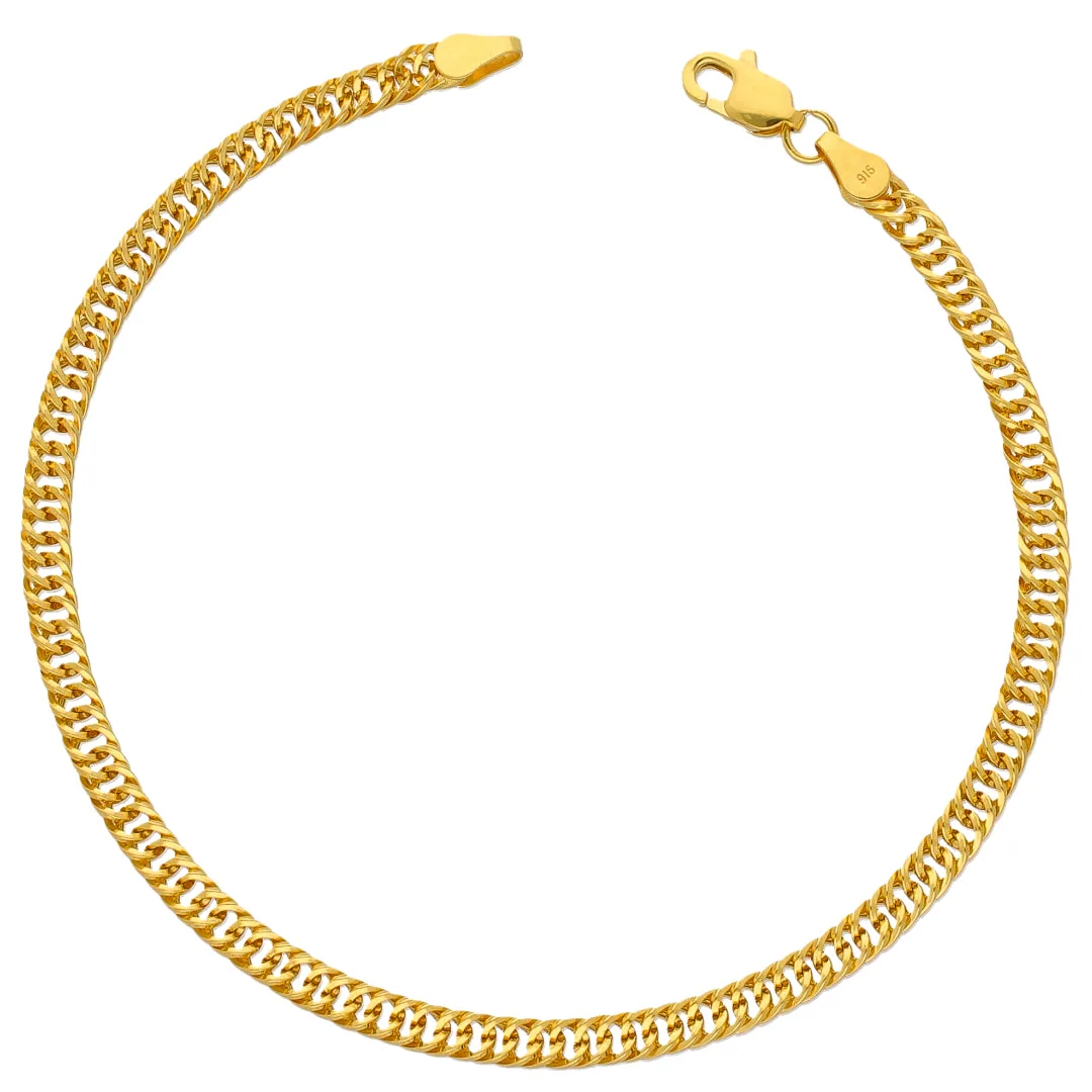 Hanging gold bracelet